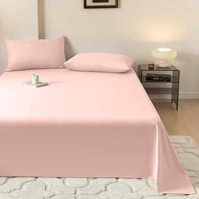 2024新款加厚加密40s全棉床单纯色简约床单 160cmx230cm 枫叶粉