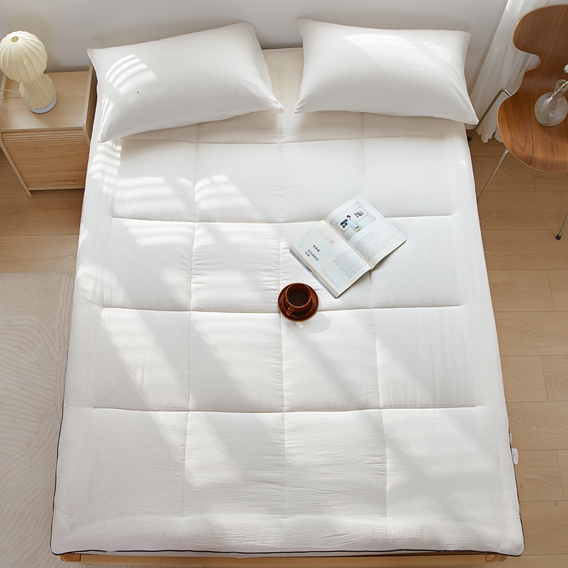 新款A类母婴级床垫婴儿级棉花褥子学生宿舍0.9米床垫 135x200cm重量4.5斤 白色