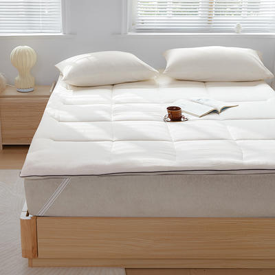 新款 新疆长绒棉棉花床褥子学生床垫0.9米宿舍床褥全棉 1.5米床 棉花床褥白色