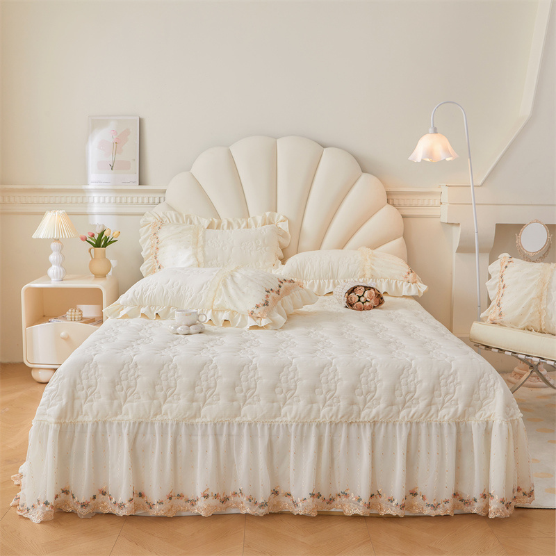2024新款唯美舒适小竺棉芊洛公主系列单床盖 被套-2.0*2.3 芊洛公主-天使白