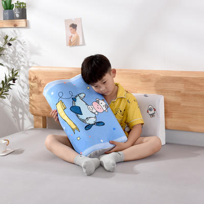 2020新款宝宝绒卡通记忆枕枕头枕芯 奶牛 单枕芯44*27cm