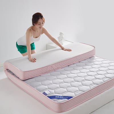 2022新款乳胶按摩记忆棉床垫组合床垫 0.8*2.0m（9公分） 樱花粉