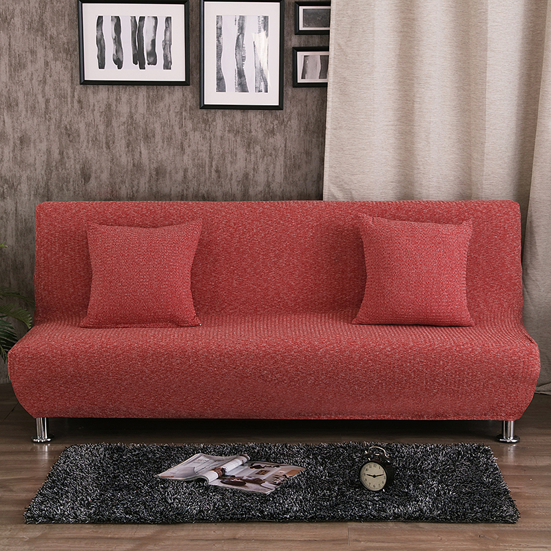 2020新款针织沙发床套 150~190cm无扶手通用 情意-砖红