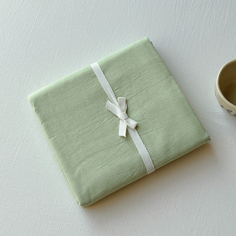 新款-日式少女风纯棉全棉色织水洗棉单品床单风格一 160cmx240cm 苹果绿
