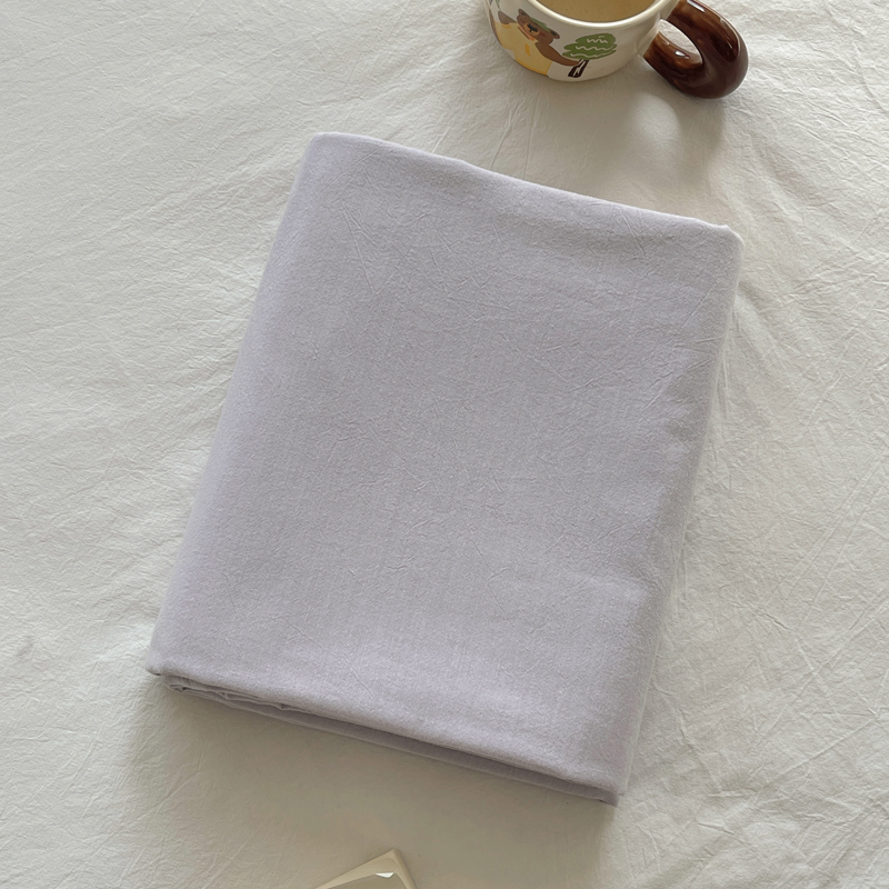 2024新款全棉色织水洗棉单品系列 床单120x230+枕套1个 芋紫
