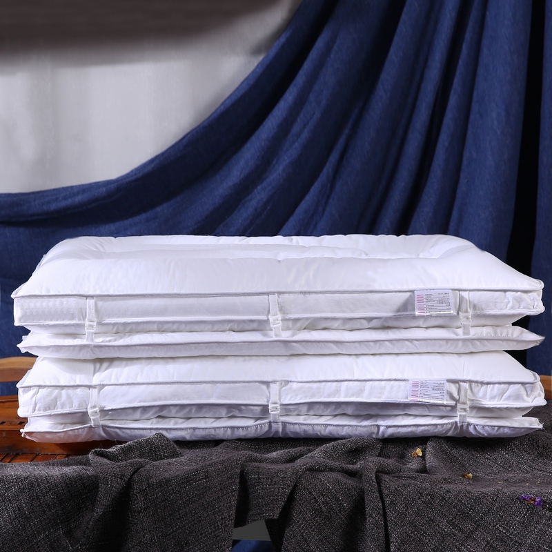 全棉双层复合护颈保健枕芯 立体定型两用枕头 全棉复合两用保健枕