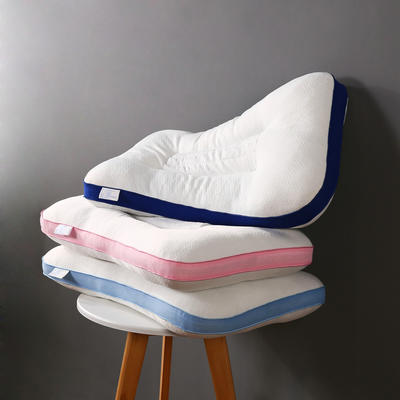 超柔针织负离子SPA透气护颈保健枕芯（三色可选）安睡美容枕头 温馨粉