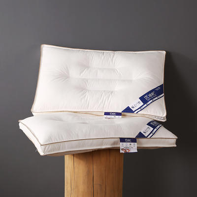 全棉A+原棉防羽布无荧光决明子枕芯磁石护颈枕枕头单人定型枕硬枕 普通定型款