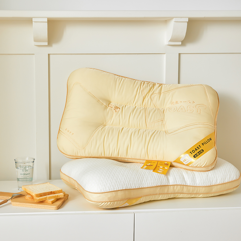 2023新款奶香吐司枕 枕头枕芯 48*74cm/只 （奢享款-奶黄）