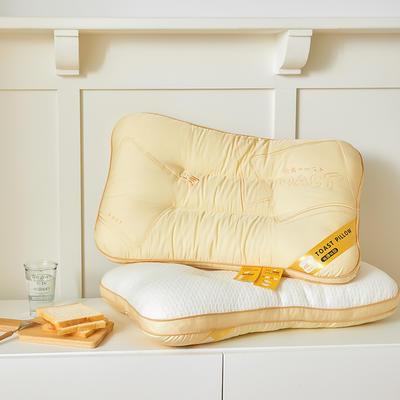 2023新款奶香吐司枕 枕头枕芯 48*74cm/只 （奢享款-奶黄）