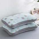 2024新款冰丝透气茶叶枕枕头枕芯 35*55cm/只 冰丝透气枕-蓝色