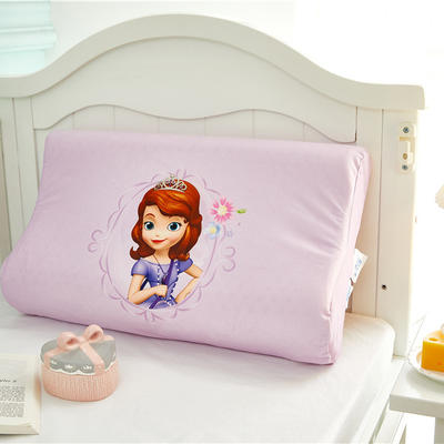 2021新款正品迪士尼儿童乳胶枕头天然儿童乳胶枕芯冬用加绒款 苏菲亚大童