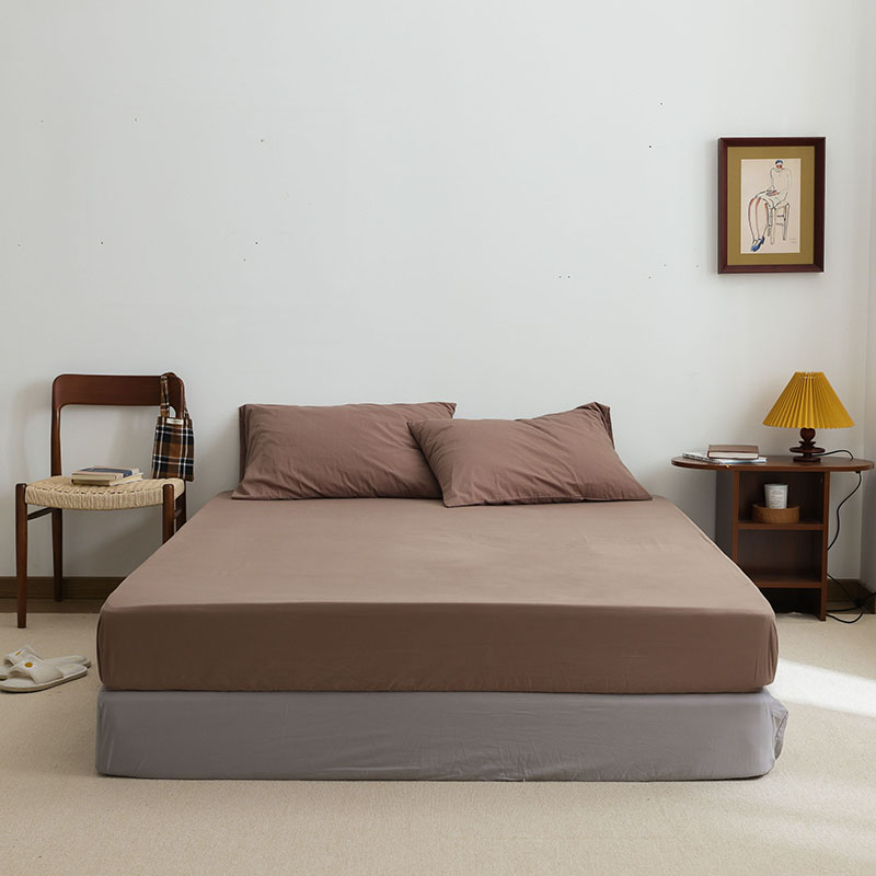 2022新款全棉水洗棉纯色单品床单系列 245cmx250cm单床单 班尼咖