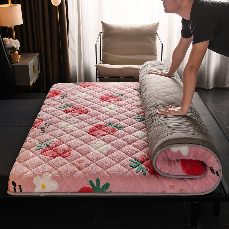 2023新款床垫系列-雪花绒床垫5厘米 90*200 草莓