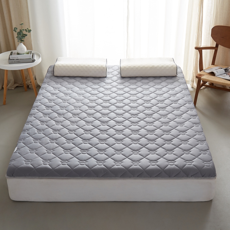 2023新款床垫系列-加厚单边乳胶床垫 90*200*6 奶牛灰