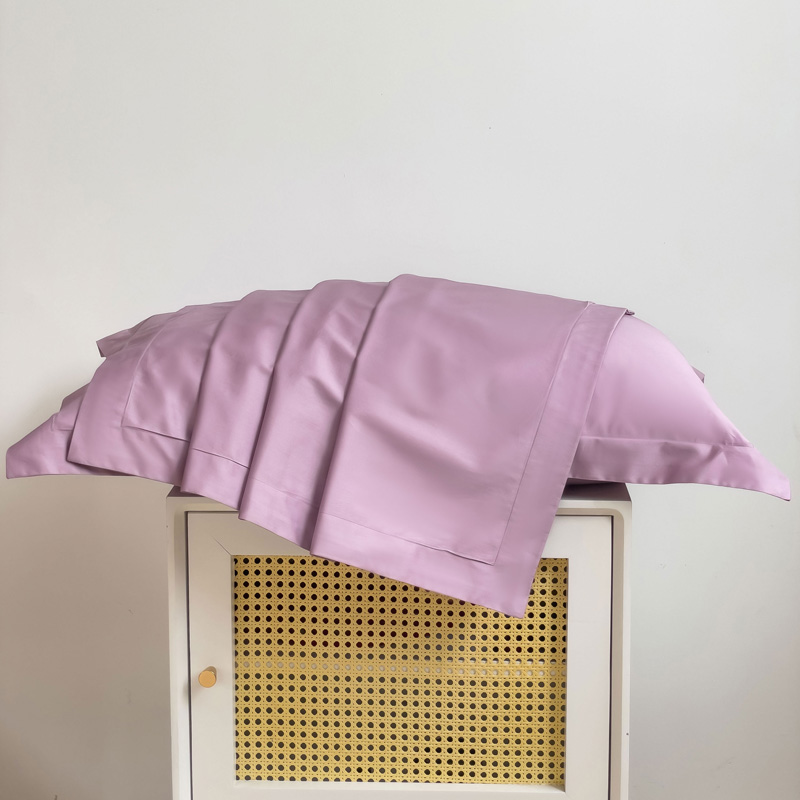 2023新款全棉100支长绒棉纯色系列单品枕套 枕套一对 苏格拉紫